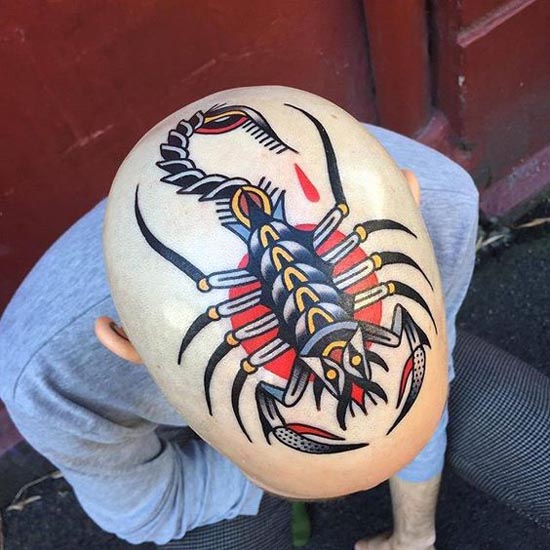 10+ Most Liked Head Tattoo Designs for Men and Women