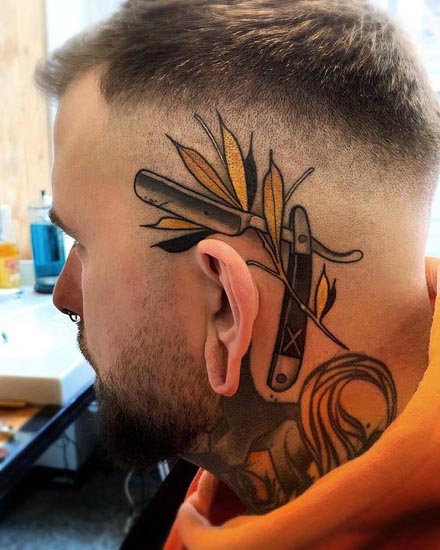 10+ Most Liked Head Tattoo Designs for Men and Women
