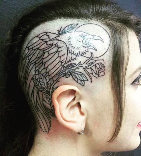 10+ Most Liked Head Tattoo Designs for Men and Women