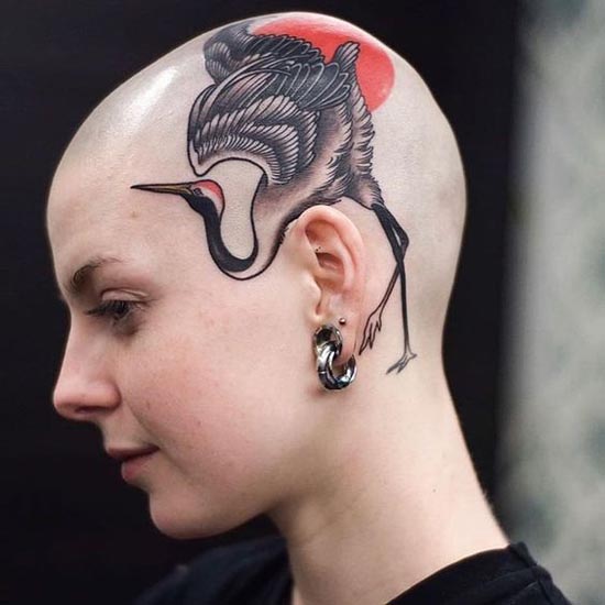 10+ Most Liked Head Tattoo Designs for Men and Women