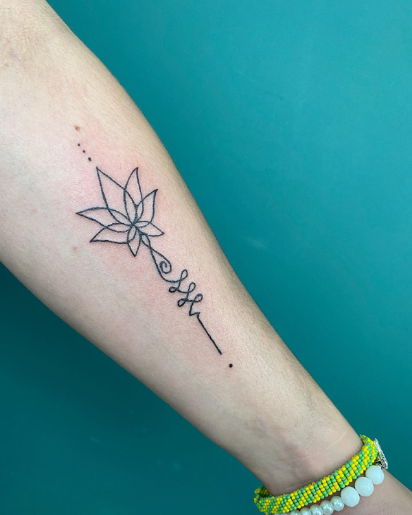 30+ Beautiful Unalome Tattoo Designs 2023 | I Fashion Styles