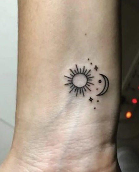 25 Gorgeous Sun and Moon Tattoo Designs Suitable for Anyone