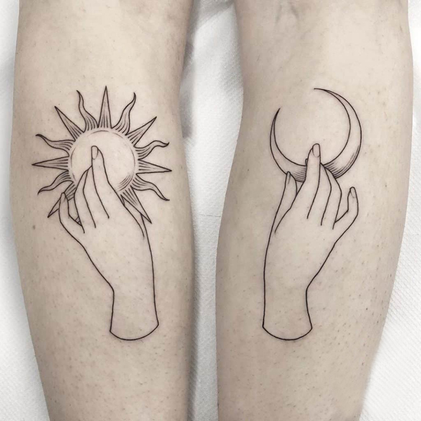 25 Gorgeous Sun and Moon Tattoo Designs Suitable for Anyone