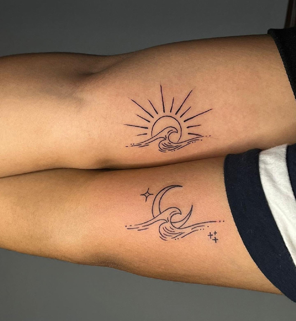 25 Gorgeous Sun and Moon Tattoo Designs Suitable for Anyone