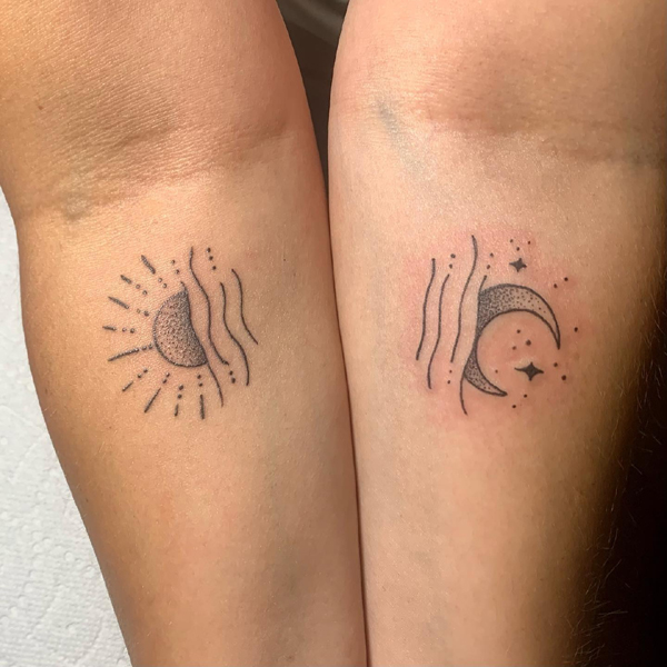25 Gorgeous Sun and Moon Tattoo Designs Suitable for Anyone