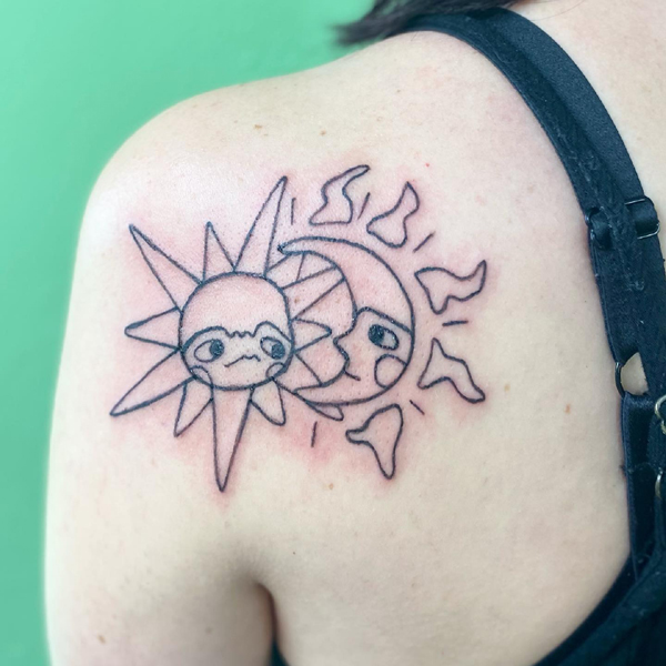 25 Gorgeous Sun and Moon Tattoo Designs Suitable for Anyone