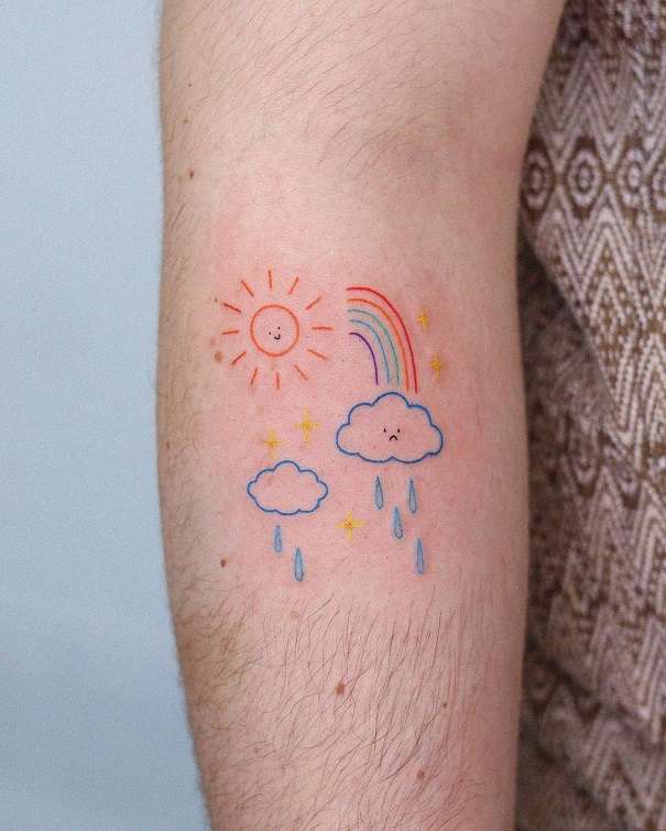 20 Beautiful Rainbow Tattoo Designs and Ideas 2023
