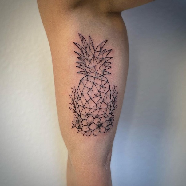 20 Fantastic Pineapple Tattoo Designs With Meanings