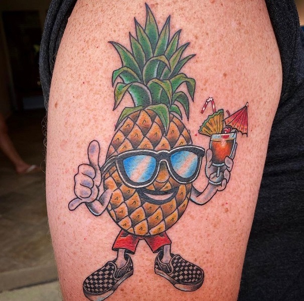 20 Fantastic Pineapple Tattoo Designs With Meanings