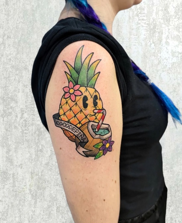 20 Fantastic Pineapple Tattoo Designs With Meanings