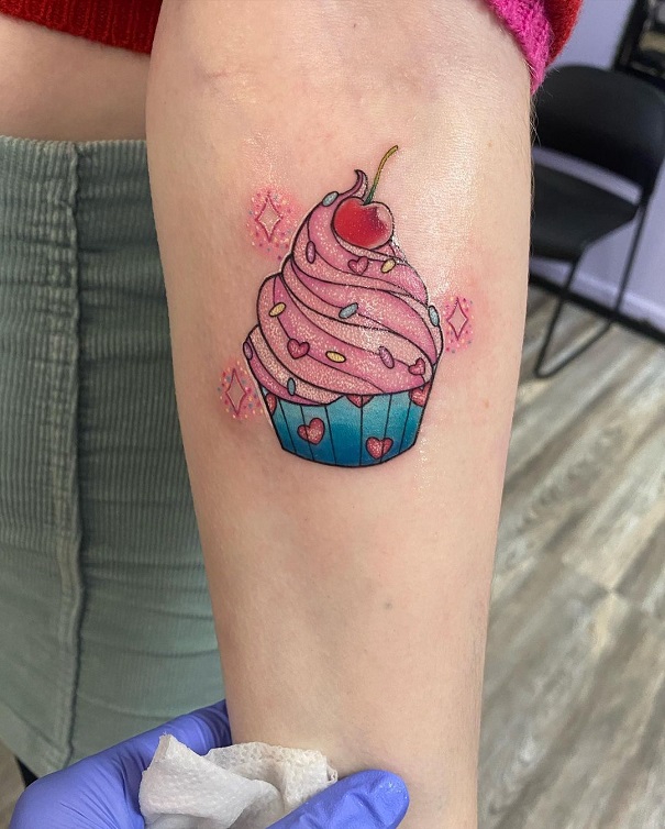 20 Fabulous Cupcake Tattoo Designs In 2023