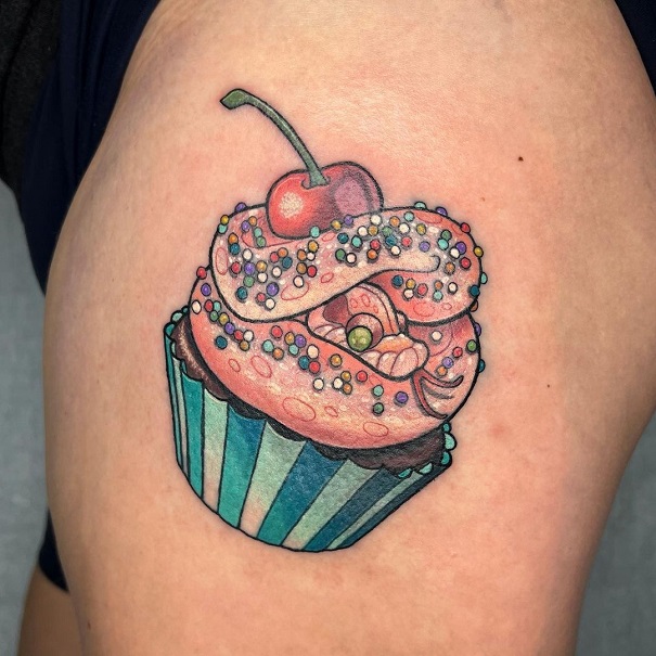 20 Fabulous Cupcake Tattoo Designs In 2023