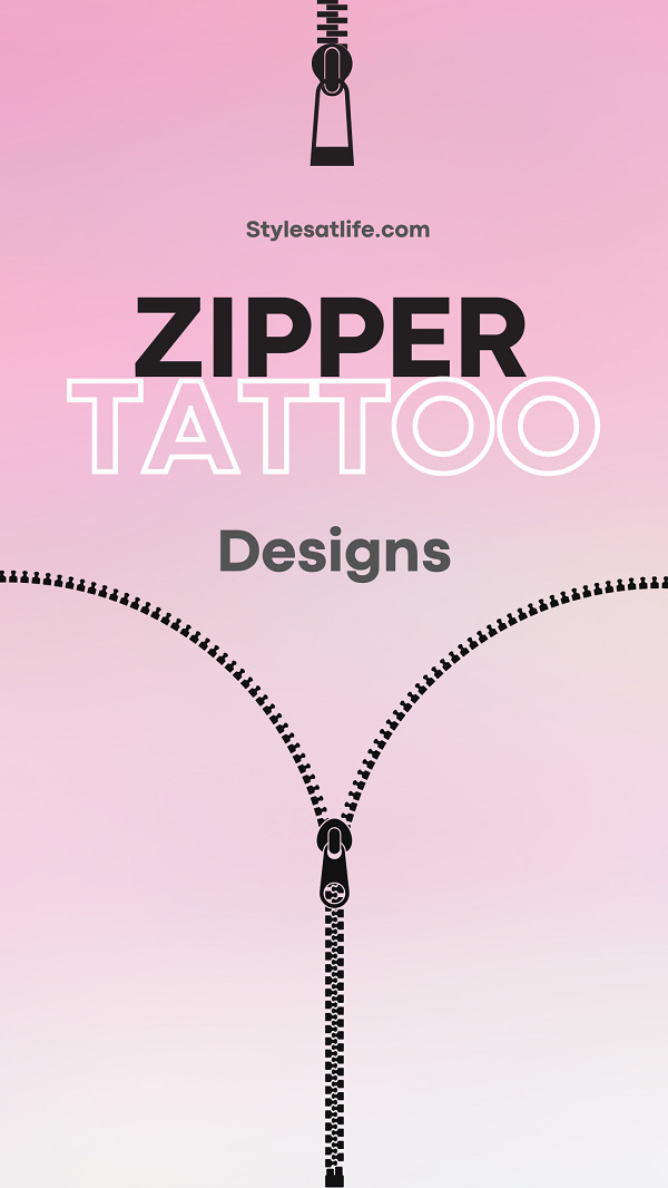 15 Innovative Zipper Tattoo Designs Suitable for Anyone