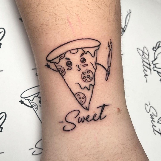 20 Delicious Pizza Tattoo Designs You Will Love