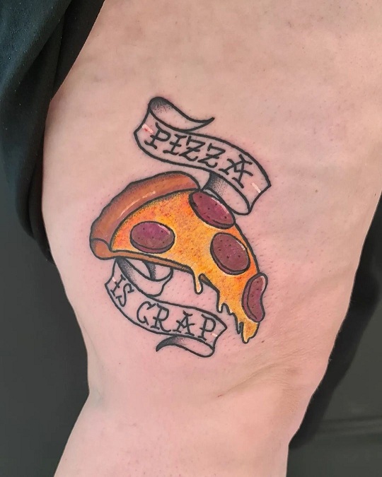 20 Delicious Pizza Tattoo Designs You Will Love