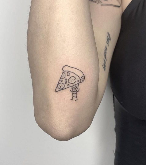 20 Delicious Pizza Tattoo Designs You Will Love