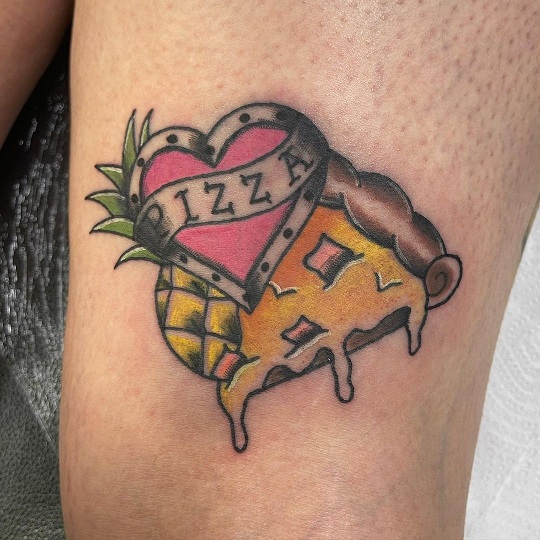 20 Delicious Pizza Tattoo Designs You Will Love