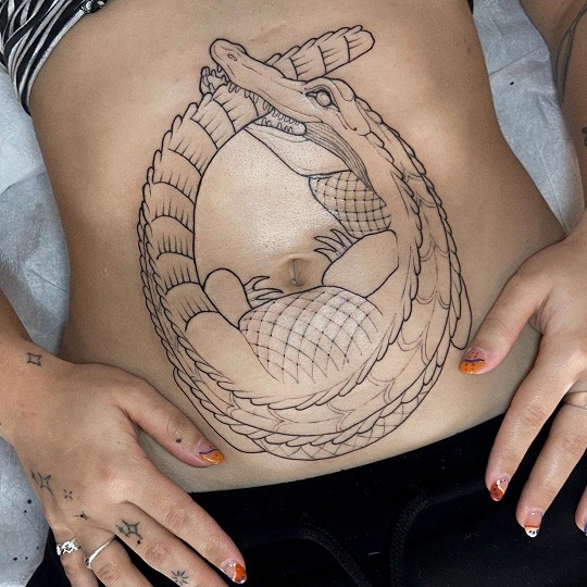 15+ Eye Catching Alligator Tattoo Designs for Powerful Look
