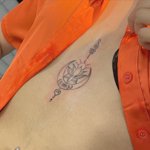 15+ Attractive Sternum Tattoo Designs and Ideas 2023