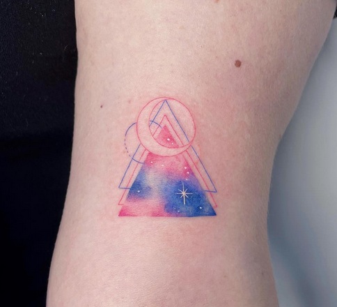 20 Super Inspiring Triangle Tattoo Designs In 2023