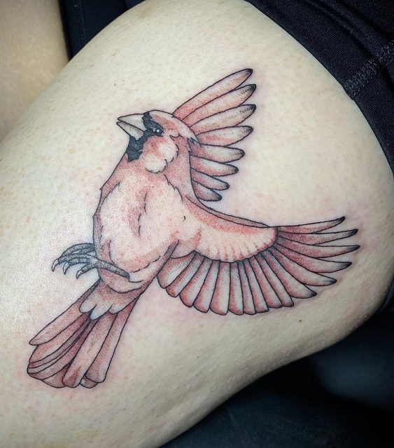 15+ Cardinal Tattoo Designs to Symbolize Love and Hope