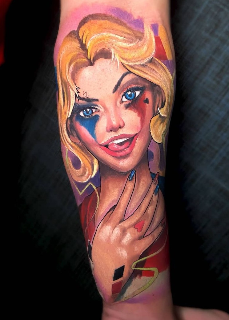 15+ Best Harley Quinn Tattoo Designs for DC Devotees