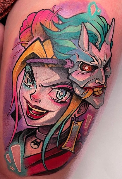 15+ Best Harley Quinn Tattoo Designs for DC Devotees