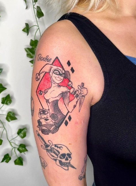 15+ Best Harley Quinn Tattoo Designs for DC Devotees