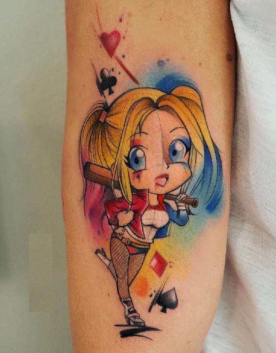 15+ Best Harley Quinn Tattoo Designs for DC Devotees