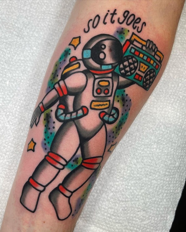 15+ Unique Astronaut Tattoo Designs for Space Enthusiasts