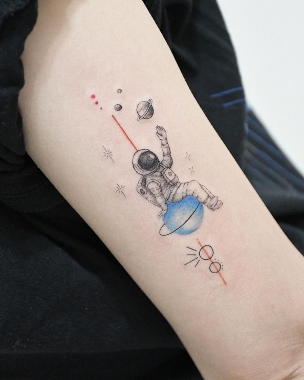 15+ Unique Astronaut Tattoo Designs for Space Enthusiasts