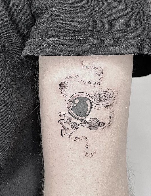 15+ Unique Astronaut Tattoo Designs for Space Enthusiasts