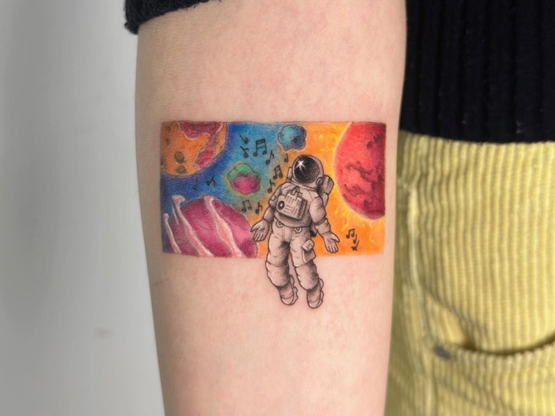 15+ Unique Astronaut Tattoo Designs for Space Enthusiasts