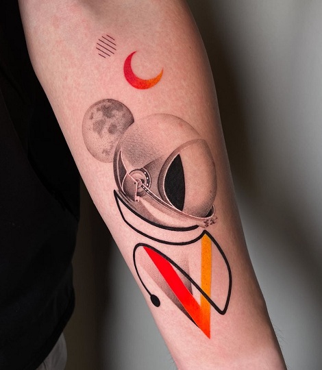 15+ Unique Astronaut Tattoo Designs for Space Enthusiasts