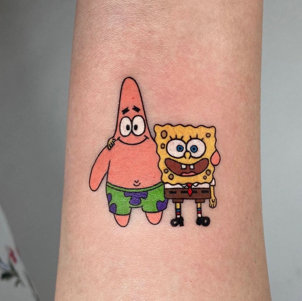 20+ Most Creative SpongeBob Tattoo Designs of All Time