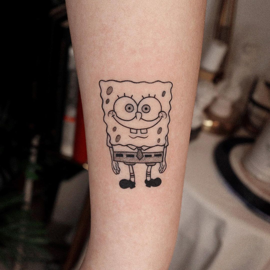 20+ Most Creative SpongeBob Tattoo Designs of All Time