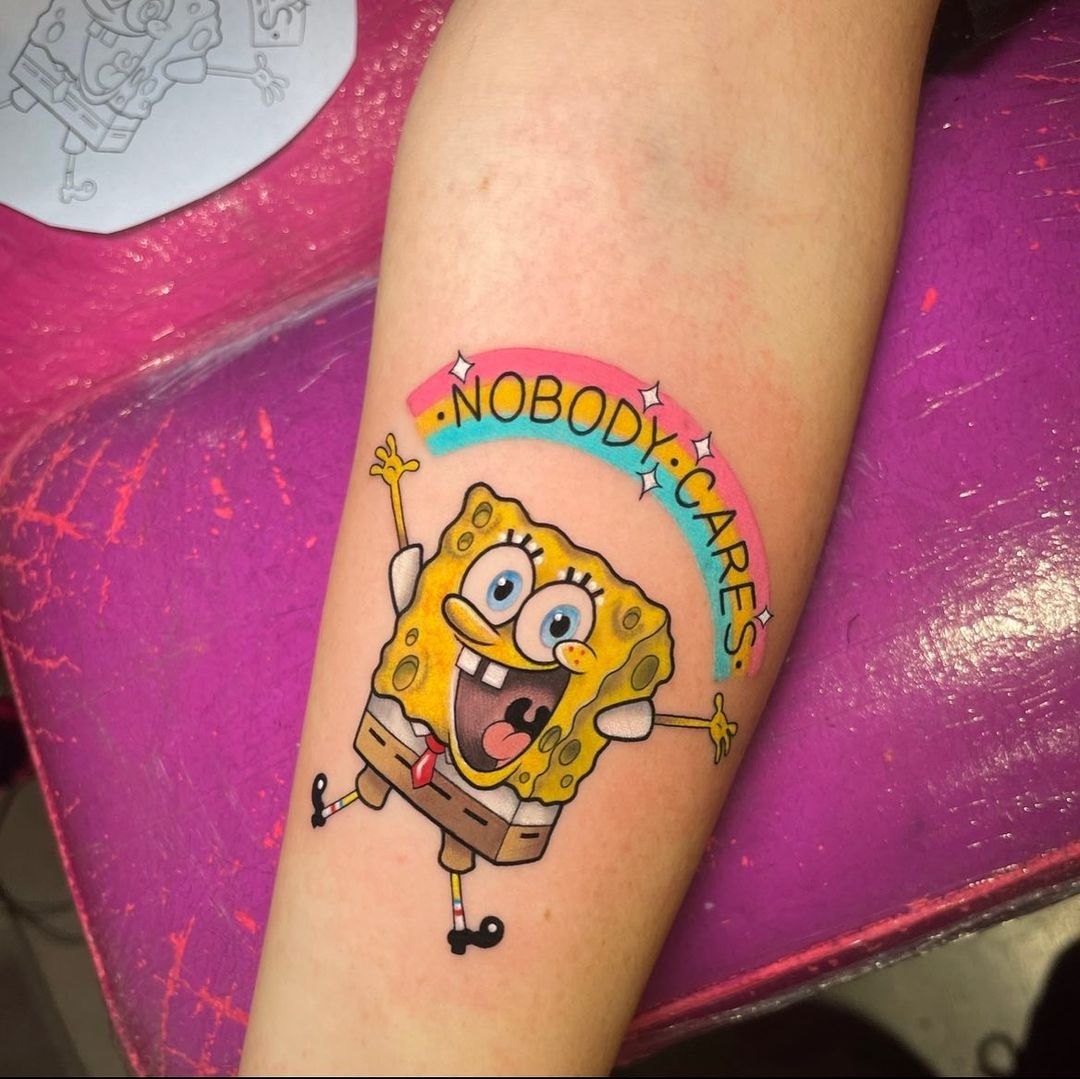 20+ Most Creative SpongeBob Tattoo Designs of All Time