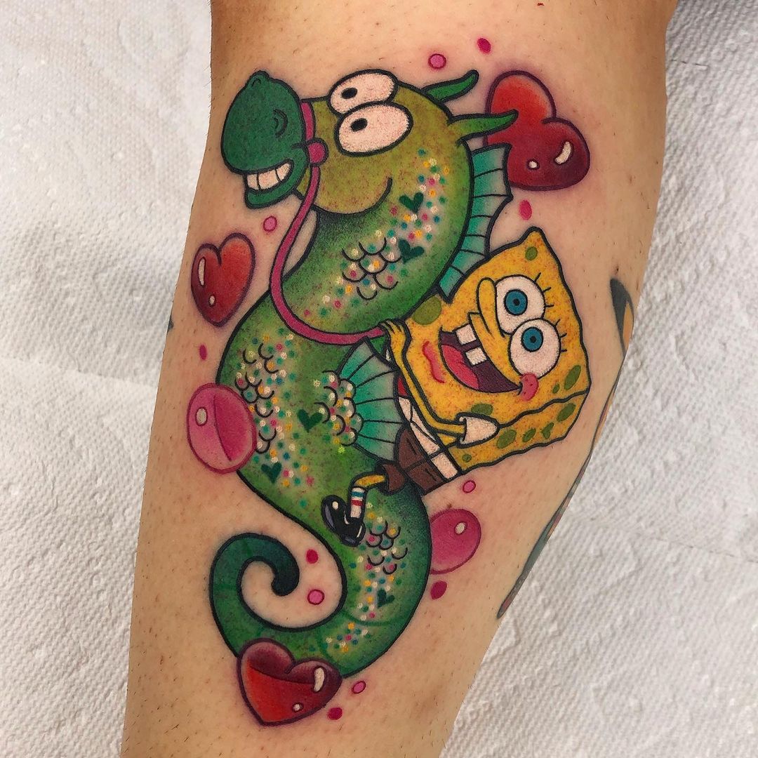 20+ Most Creative SpongeBob Tattoo Designs of All Time