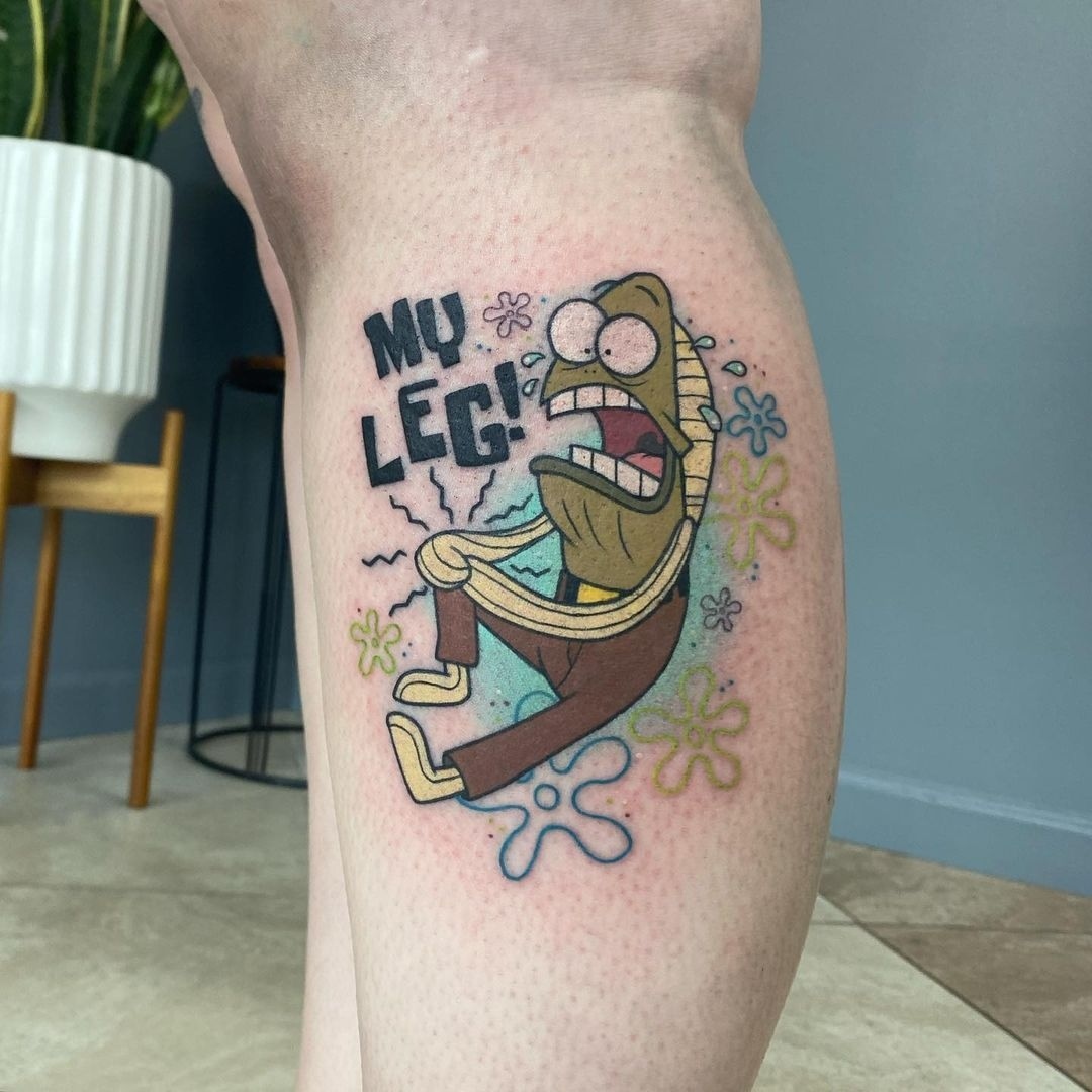 20+ Most Creative SpongeBob Tattoo Designs of All Time