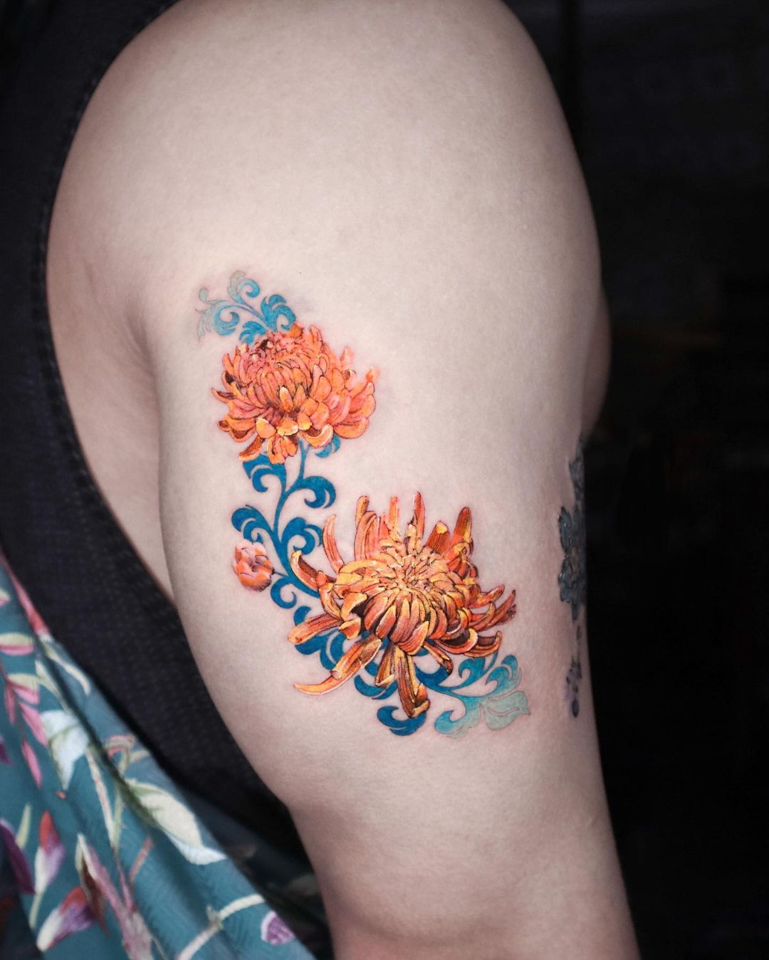 20+ Best Chrysanthemum Flower Tattoo Designs Just For You
