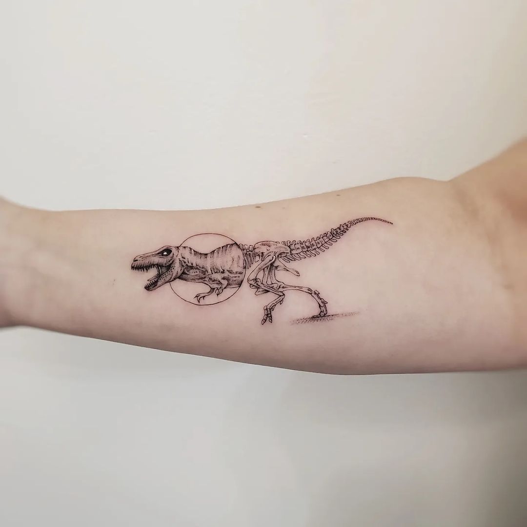 20+ Cute, Simple, and Realistic Dinosaur Tattoo Designs