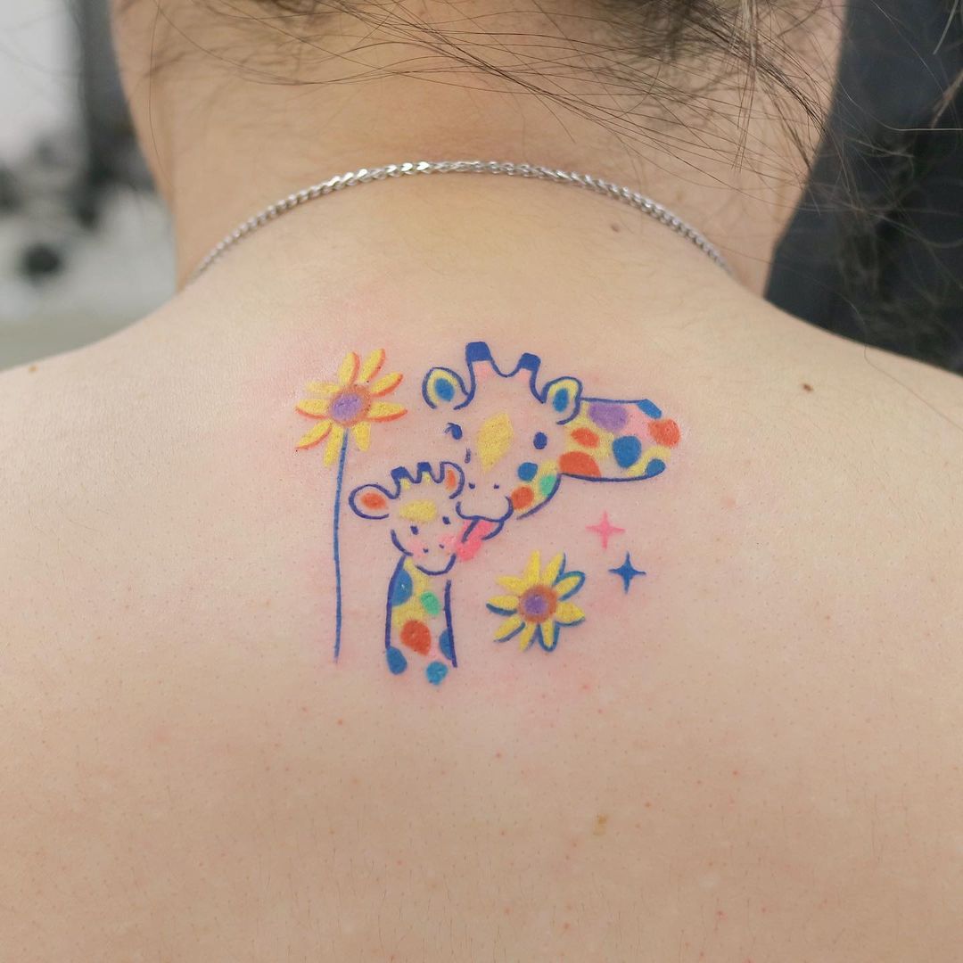 30+ Unique Giraffe Tattoo Designs with Meanings