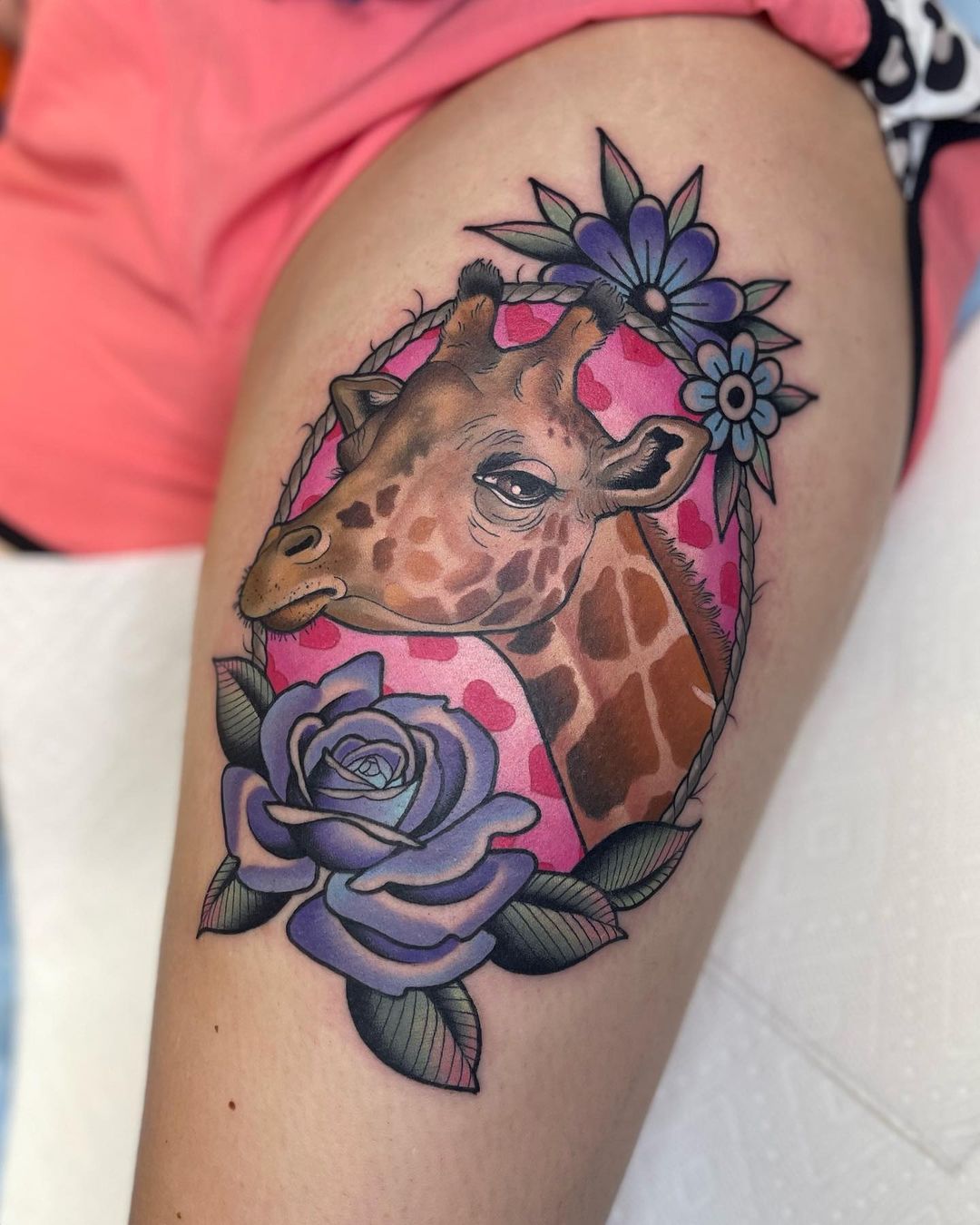 30+ Unique Giraffe Tattoo Designs with Meanings