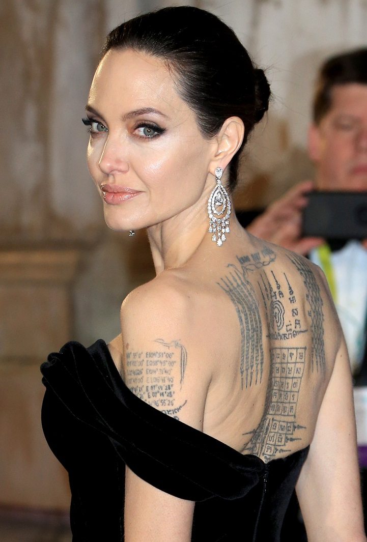 10+ Amazing Angelina Jolie Tattoos and Their Meanings