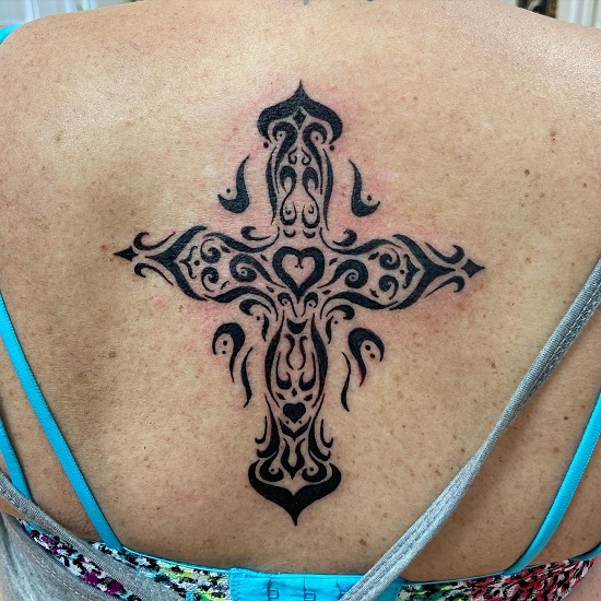30+ Striking Tribal Cross Tattoo Designs Just For You 2024