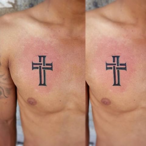 30+ Striking Tribal Cross Tattoo Designs Just For You 2024