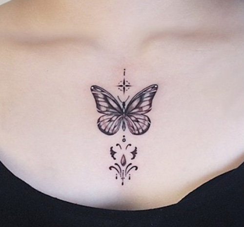 50 Pretty Butterfly Tattoo Designs for Women 2024