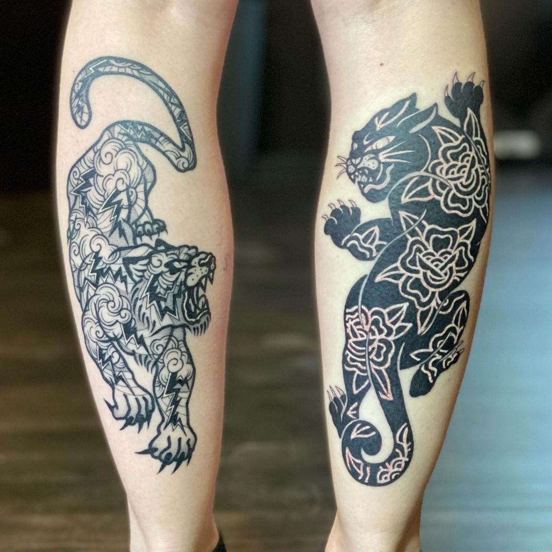 35 Eye Catching Calf Tattoo Designs to Inspire 2024