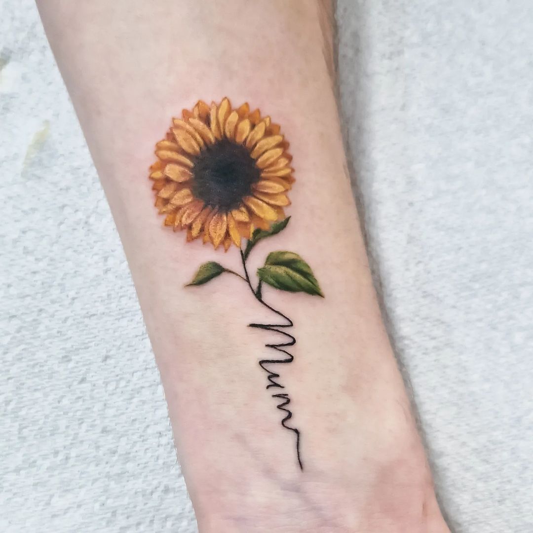 30 Stunning Sunflower Tattoo Designs to Brighten Your Skin