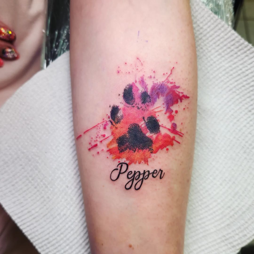 30+ Creative Paw Print Tattoo Designs with Meanings